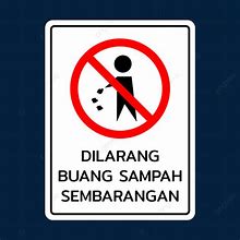 Gambar Poster Dilarang Membuang Sampah Sembarangan